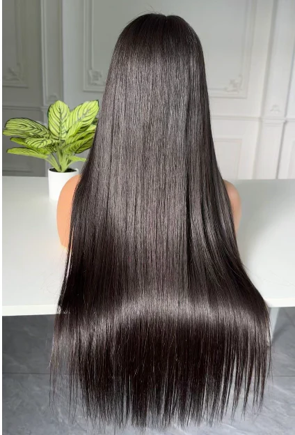 300% Density HD Lace Closure & Frontal Straight Wig - Premium Cambodian Raw Hair