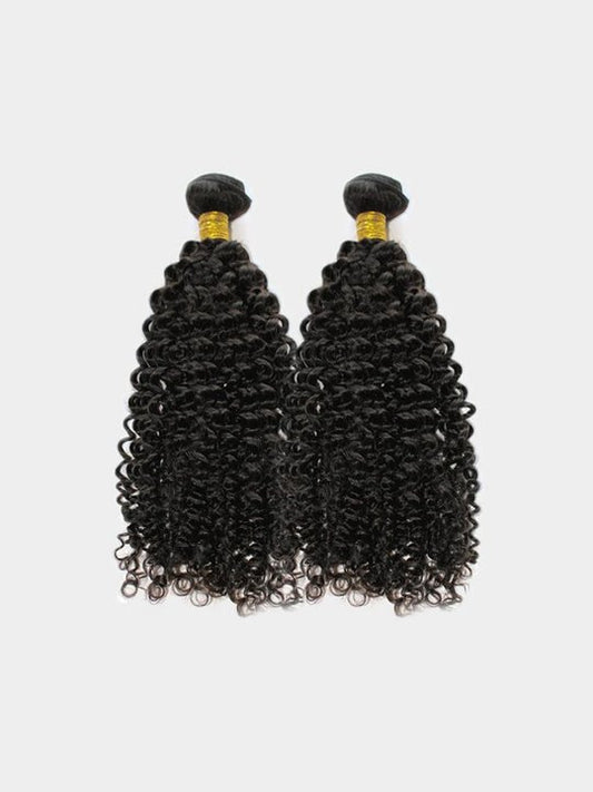 Brazilian Virgin Hair Jerry Curly Bundles - 100% Human Hair Weave