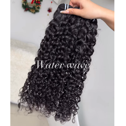Cambodian Raw Water Wave Hair Bundles - 100% Raw Human Hair
