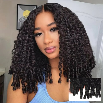 Cambodian Raw Hair Burmese Spiral Bundle With a Coils at the End