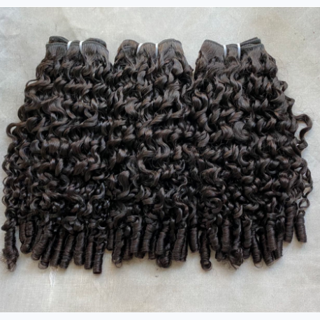 Cambodian Raw Hair Burmese Spiral Bundle With a Coils at the End