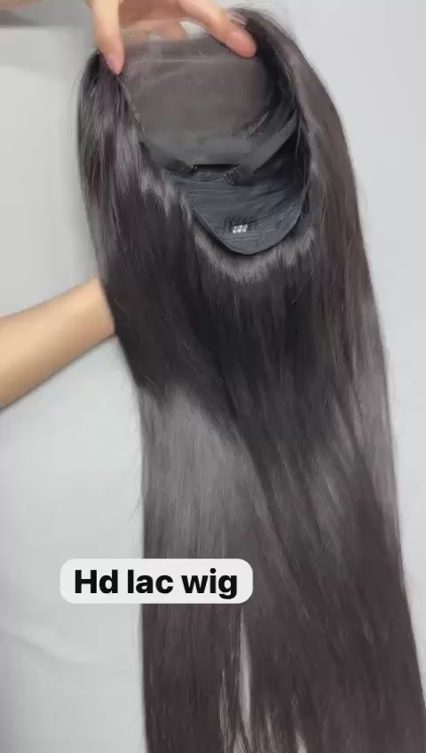 300% Density HD Lace Closure & Frontal Straight Wig - Premium Cambodian Raw Hair